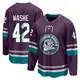 Breakaway Men's Tim Washe Purple Anaheim Ducks 30th Anniversary Premier Jersey
